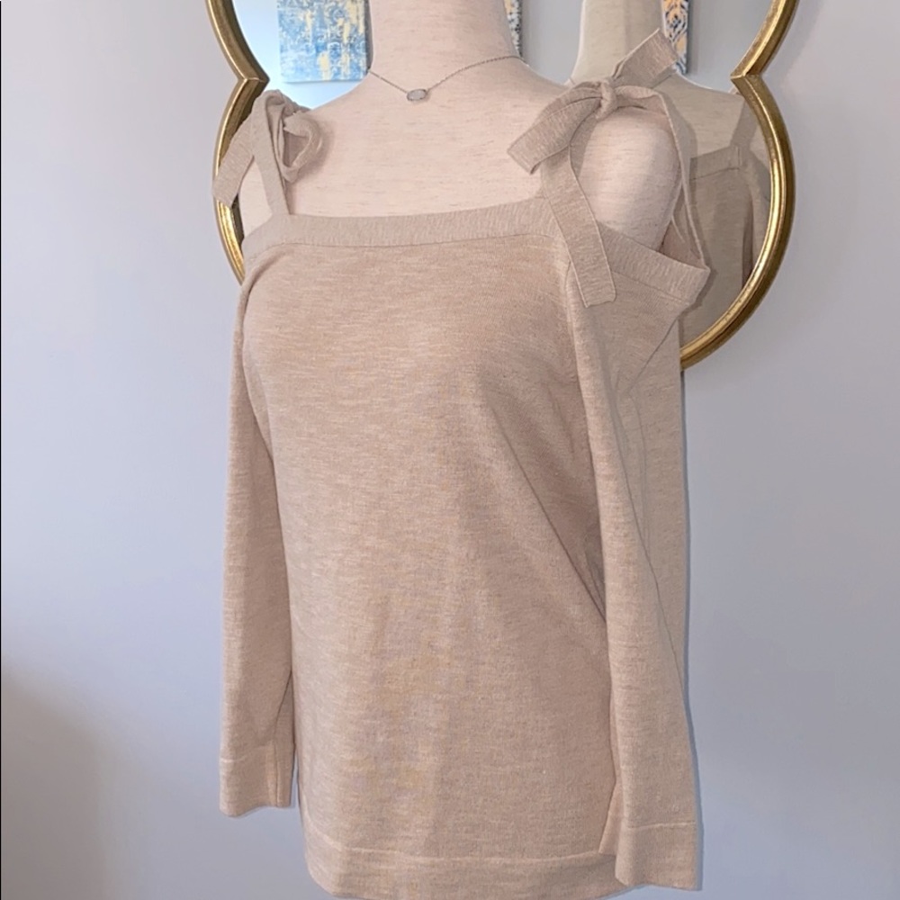 JCrew Cold Shoulder Top